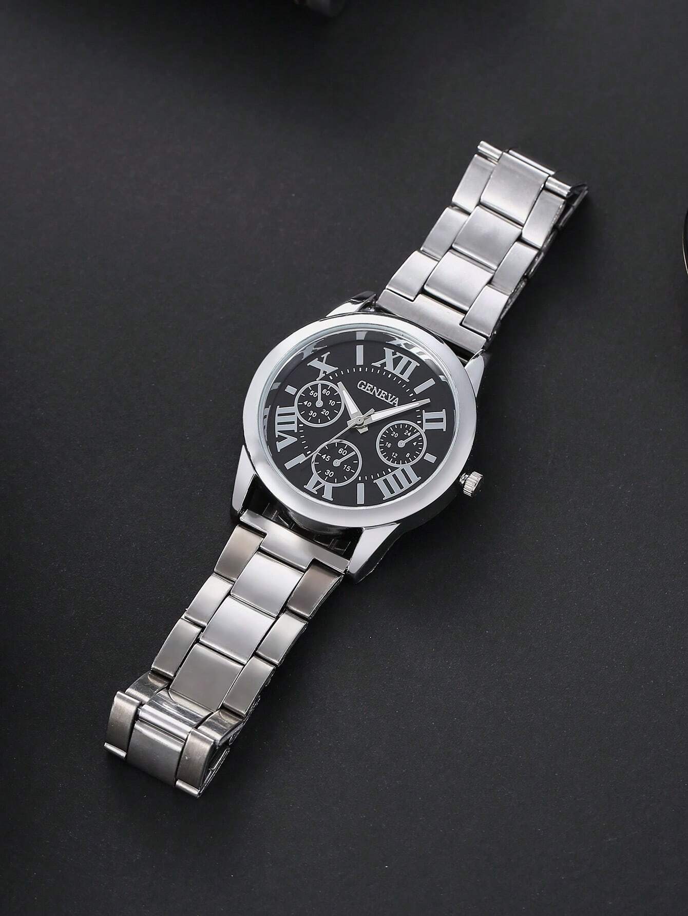 Men Round Pointer Quartz Watch As A Gift - Image 3