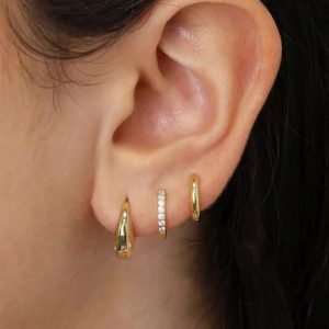 6pcs Simple Copper & Zirconia Earrings Set, Ideal For Ladies' Vacation, Date Or Daily Wear, Gift Choice