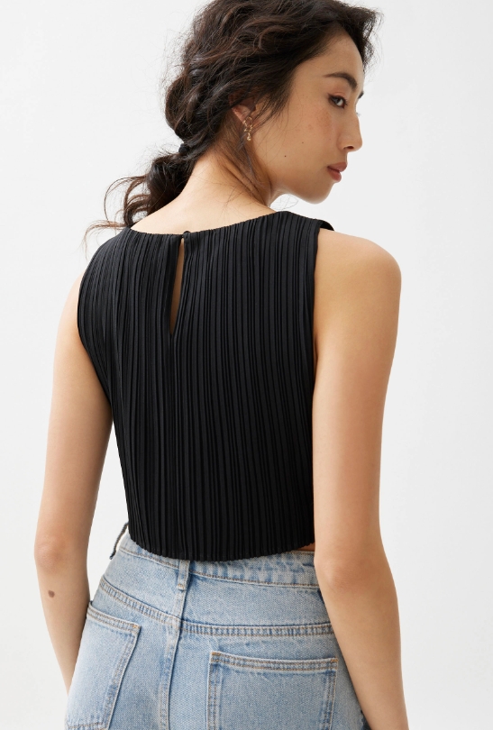 Boat Neck Crop Top - Image 2